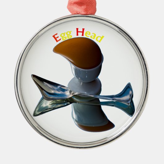 Eienkop Quirky Design Metalen Ornament (Voorkant)