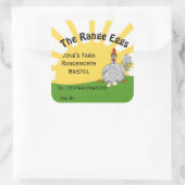 Eierbox met vrije uitloop Etiket boerderij (Tas)