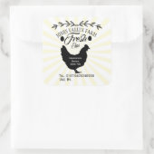 Eierbox met vrije uitloop Etiket boerderij (Tas)