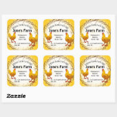 Eierbox met vrije uitloop Etiket boerderij (Vel)