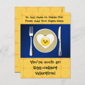 Eiercellent Kawaii Valentijn Feestdagenkaart (Voorkant / Achterkant)