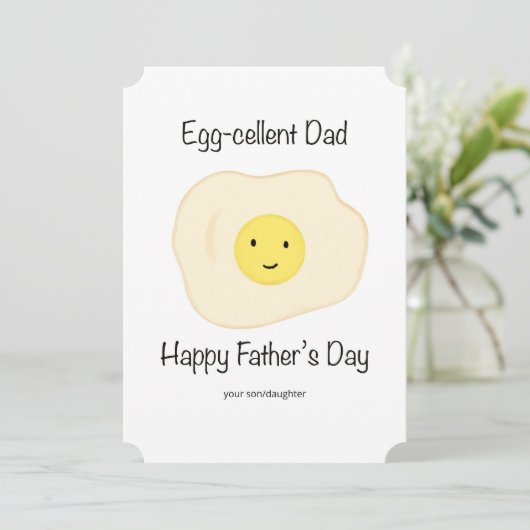 Eiercellent Pap - Vaders Dag Kaart (Staand voorkant)