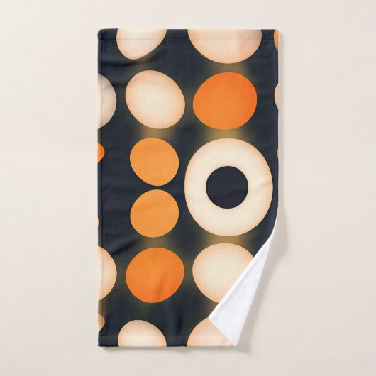 Eiercirkels Sinaasappel Abstract patroon Bad Handdoek (Handdoek)