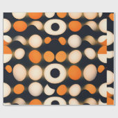 Eiercirkels Sinaasappel Abstract patroon Cadeaupapier (Vlak)