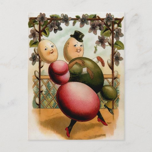  eierdansers Pasen Briefkaart (Voorkant)