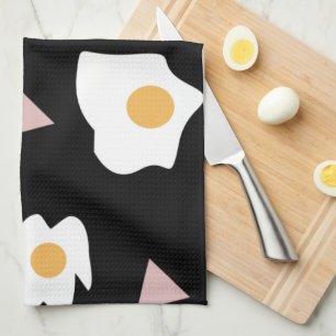 Eierdiner Maan Confetti Patroon Theedoek