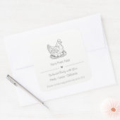 Eierdoos Label vrije uitloop boerenmarkt (Envelop)