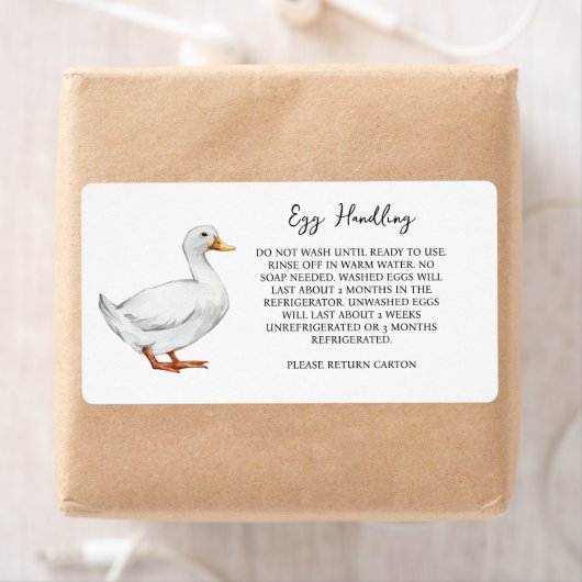 Eiereend Behandeling Instructie Kartonnen Verzorgi Etiket (Insitu)