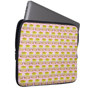 Eieren Benedict Breakfast Diner Food Foodie Ham Laptop Sleeve