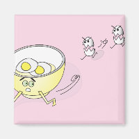 Eieren die op een schaalmagneet jagen