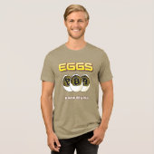 "Eieren een Nieuwe Bitcoin" Tri-Blend Shirt (Voorkant volledig)