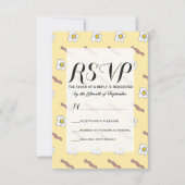 Eieren en Bacon Breakfast Foodie Funny Pattern RSVP Kaartje (Voorkant)