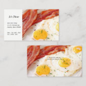 Eieren en bacon, gedroogd visitekaartje (Voorkant / Achterkant)