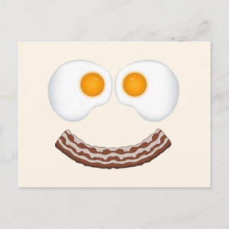 Eieren en Bacon Grin Briefkaart