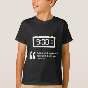 Eieren en eieren en Football T-shirt