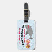 Eieren en Nut Allergy Alert Shark for Medical Kit Bagagelabel (Voorkant verticaal)