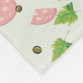 Eieren en worst Patroon Fleece Deken (Hoek)