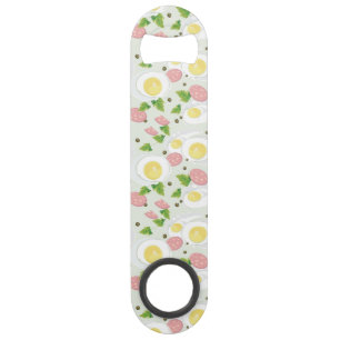 Eieren en worst Patroon Speed Flessenopener