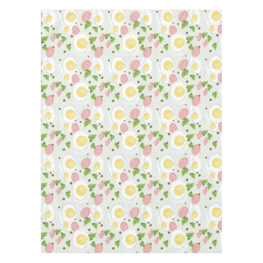 Eieren en worst Patroon Tafelkleed (Voorkant)