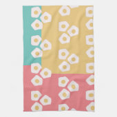 Eieren Fried Breakfast Colorful Theedoek (Verticaal)