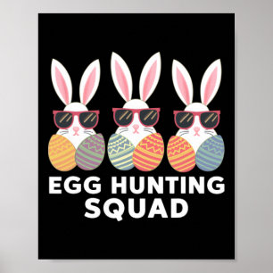 Eieren Jacht Team Jongens Meisjes Paas Familie  Poster