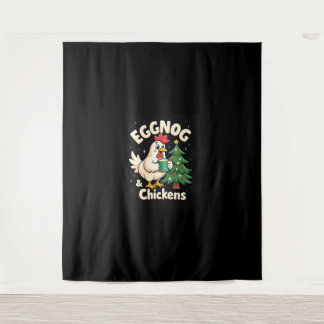 Eieren & kippen wandkleed