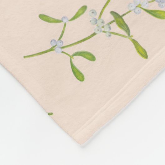 Eieren Mistletoe Winter Fleece Deken (Hoek)