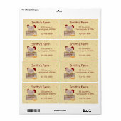 Eieren, op maat gesneden etiket (Full Sheet)