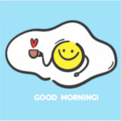 Eieren, tot op de ochtend sticker (Voorkant)