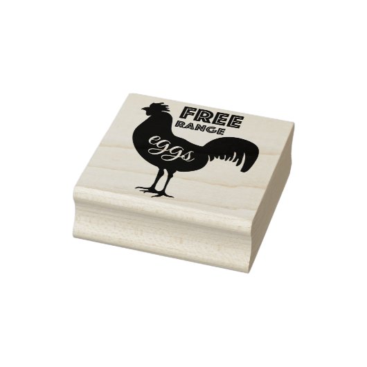 Eieren uit vrije uitloop rubberstempel (Stempel)