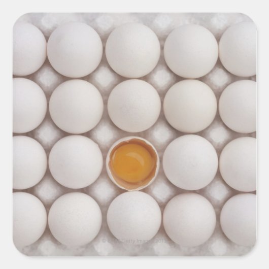 Eieren Vierkante Sticker (Voorkant)