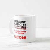 Eieren voor Bacon Funny Mug Koffiemok (Voorkant links)