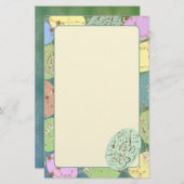 Eieren voor paasmakerswerk briefpapier (Voorkant / Achterkant)