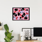 Eieren zwart gescrappled poster (Thuiskantoor)