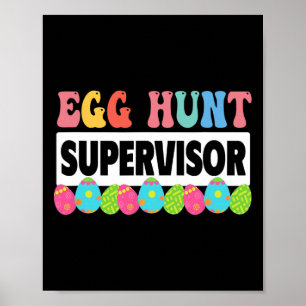 Eierenjacht toezichthouder outfit knuffel Pasen Poster