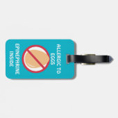 Eiergy Ladybug Medical Alert Label Bagagelabel (Achterkant horizontaal)