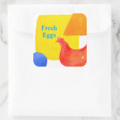 Eierige karton Etiket Primaire kleuren Bright (Tas)