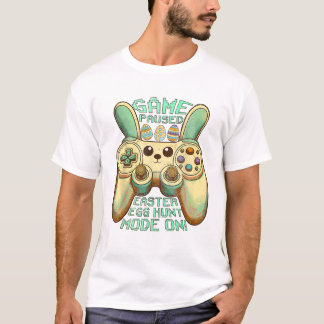 Eierjacht Gamer Game Gepauzeerd T-shirt