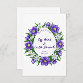 Eierjacht, Paasbrunch uitnodiging Informatiekaartje (Voorkant / Achterkant)