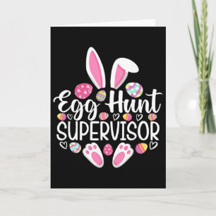 Eierjacht Supervisor Funny Pasen Eierjacht Team Kaart