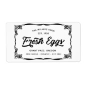 Eierkant Eierlabel Etiket (Voorkant)