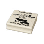 Eierkarton Etiket kleine Homestead Boerderij Rubberstempel (Stempel)