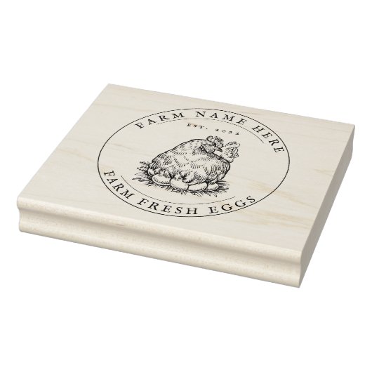 Eierkarton Stamp  Boerderij Rubberstempel (Stempel)