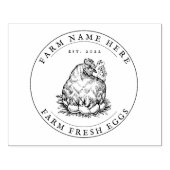 Eierkarton Stamp  Boerderij Rubberstempel (Afrduk)