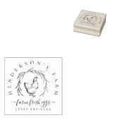 Eierkarton voor eigen  Boerderij Rubberstempel (Gestempeld)