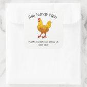 Eierkist Etiket vrije uitloop boerenmarkt (Tas)