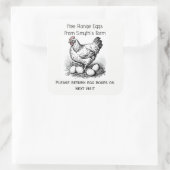 Eierkist Etiket vrije uitloop boerenmarkt (Tas)