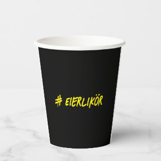 Eierlikör Papieren Bekers
