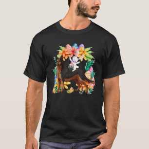 eiermand konijn rond Becgie Germany Dog Happy T-shirt