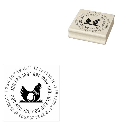 Eiermarkering rubberstempel (Gestempeld)